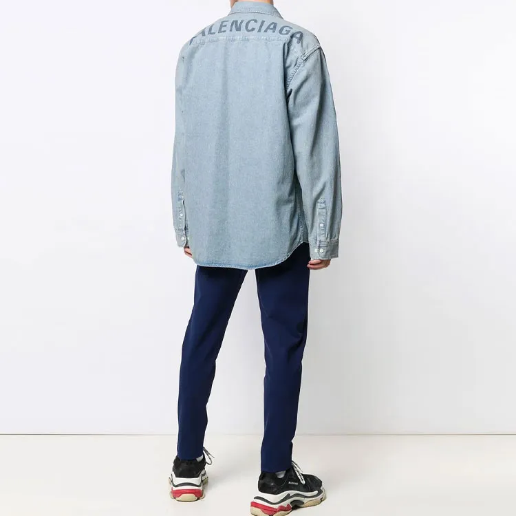 Balenciaga FW21 Shirt Men's Blue-2