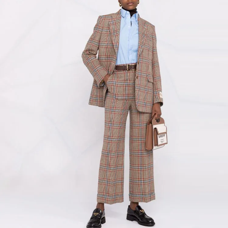 GUCCI FW21 Suit Trouser Women's Khaki-1