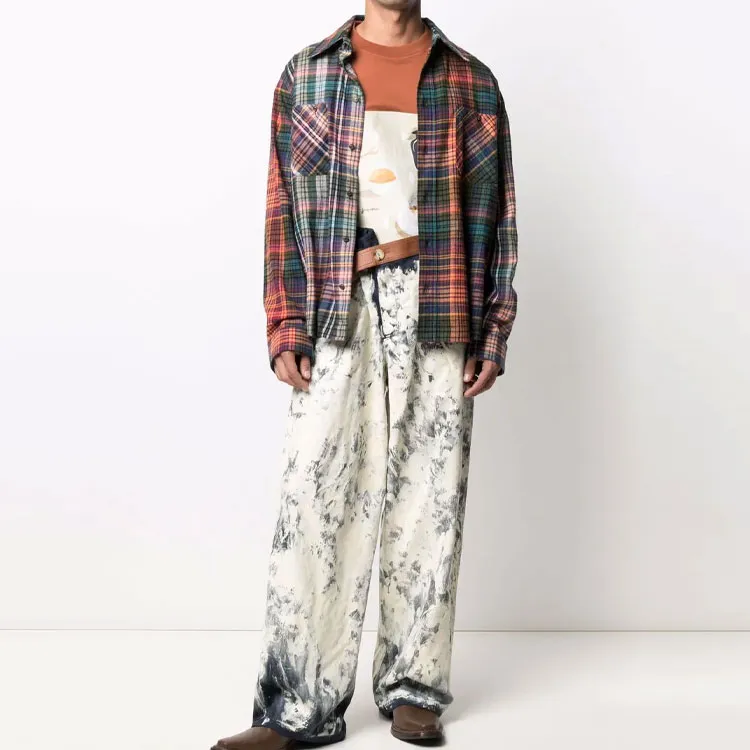 Lanvin X Gallery Dept. Full Painted Wool Gabardine Pants-1