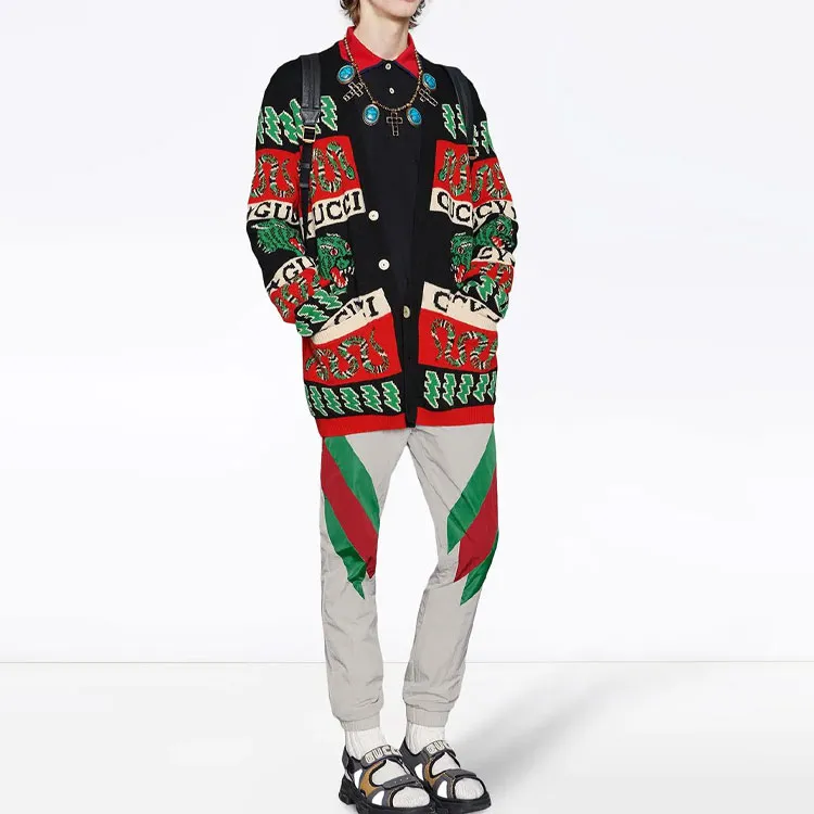 GUCCI Long Sleeve Logo Polo-1