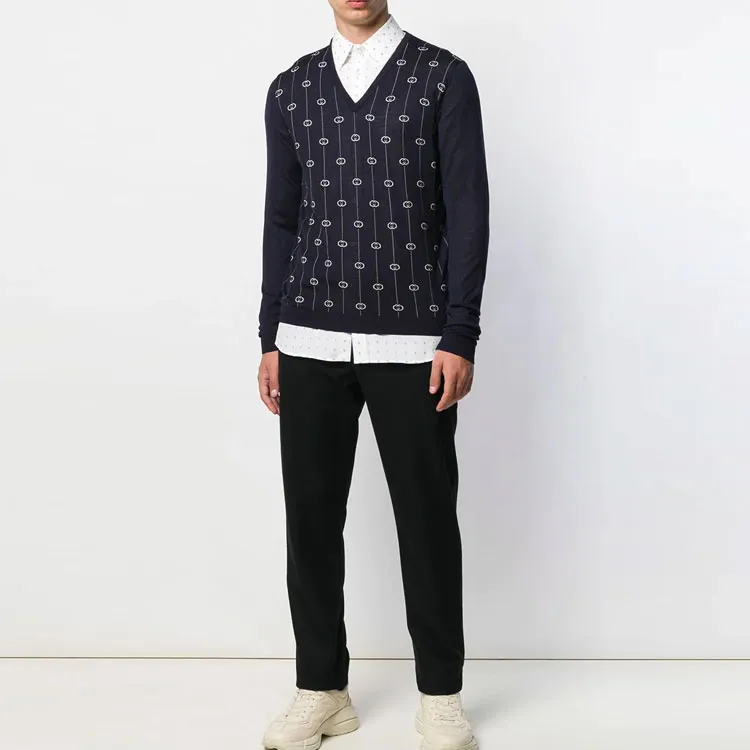 GUCCI Sweaters Men Dark Blue-1