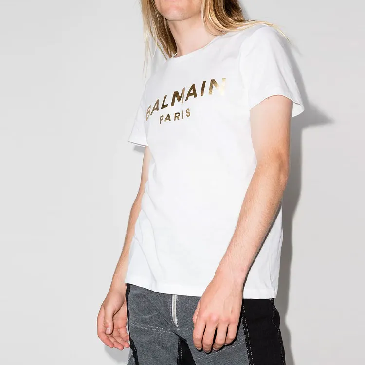BALMAIN Logo Printed T Shirt-3