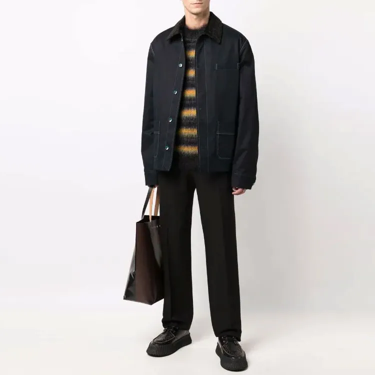 MARNI Striped Crewneck Knit Sweater-1