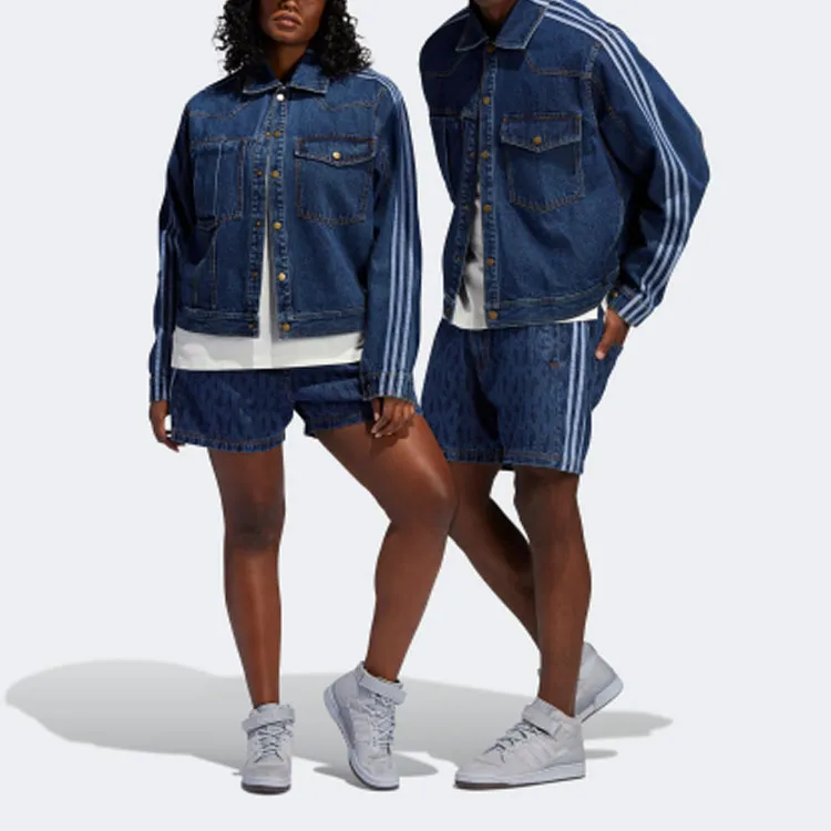 Adidas Ivy Park Monogram Denim Shorts All Gender-7