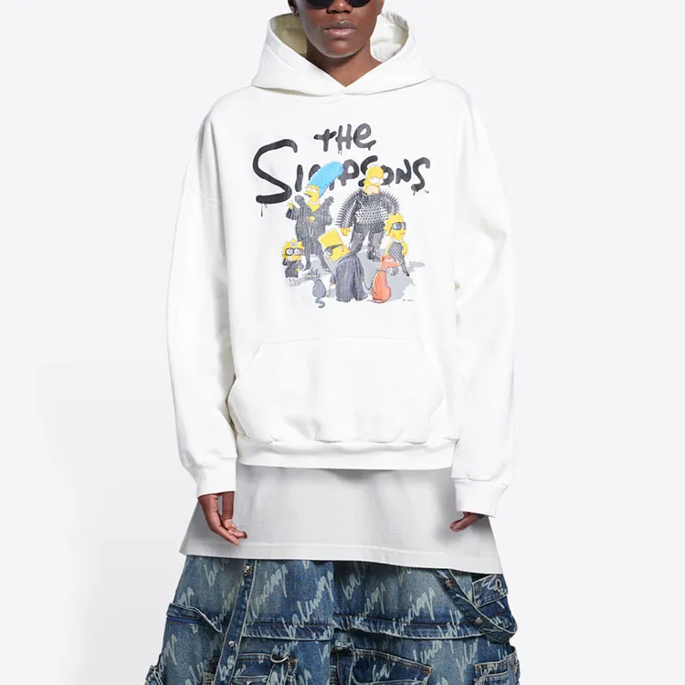 Balenciaga X The Simpsons Women'ss Wide Fit Hoodie-3