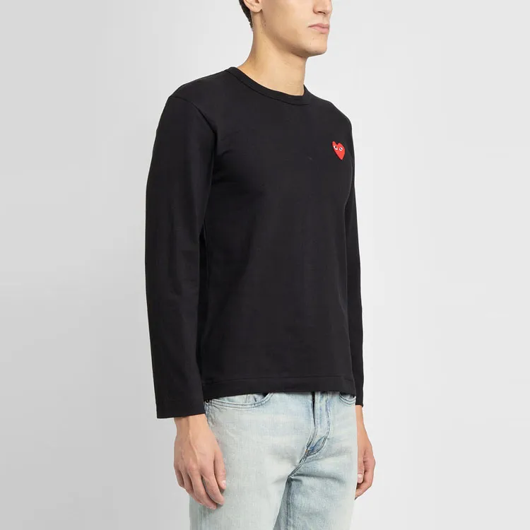CDG Play T Shirts Men Black-2