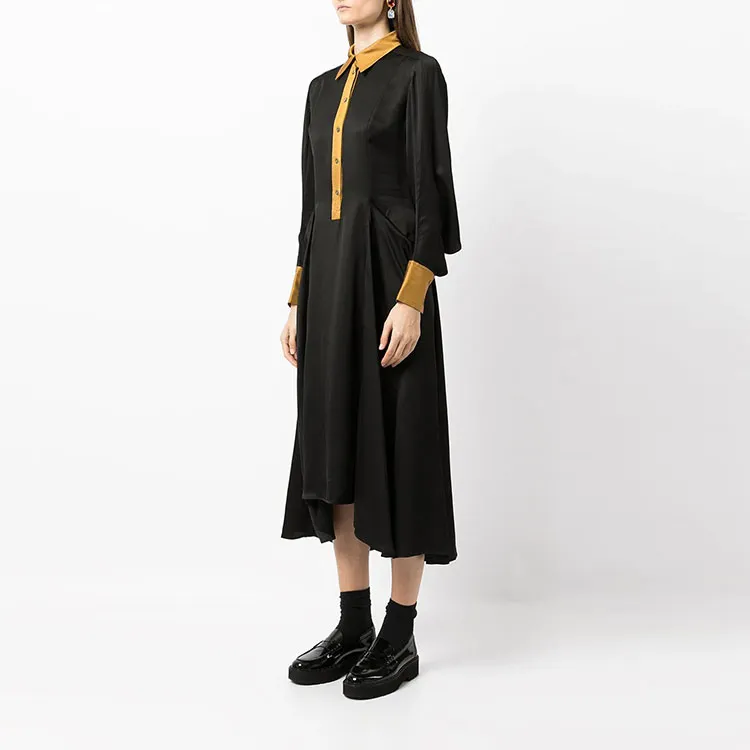 Paul Smith Long-Sleeved Dresses Women's Black-3