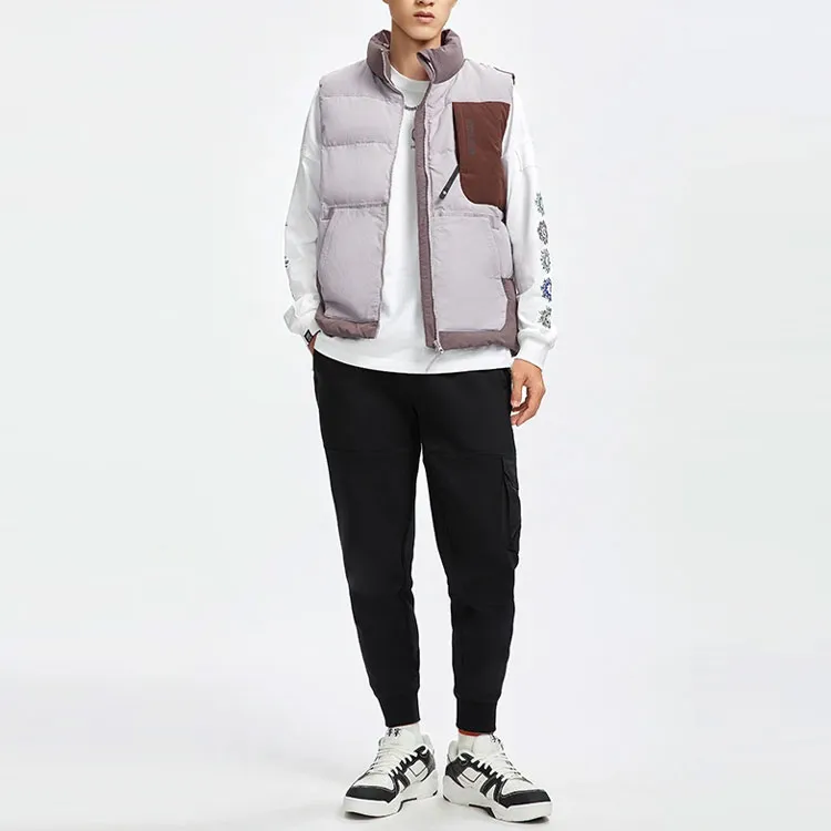 LiNing Vest Men's European Purple Gray-4