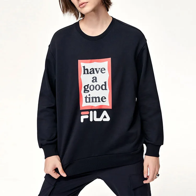 FILA Have A Good Time Collection Sweatshirts Unisex Black-3