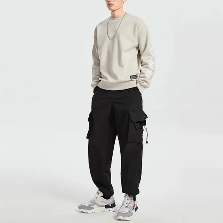 LINING Sports Fashion Collection Sweatshirts Men Seed Yellow Gray-2