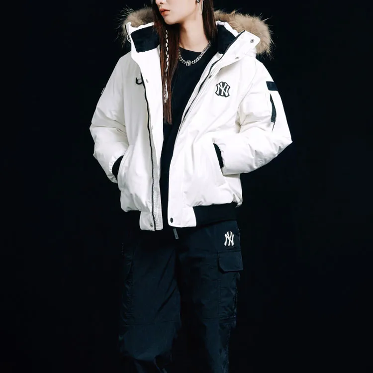 MLB New York Yankees Down Jackets Unisex White-2