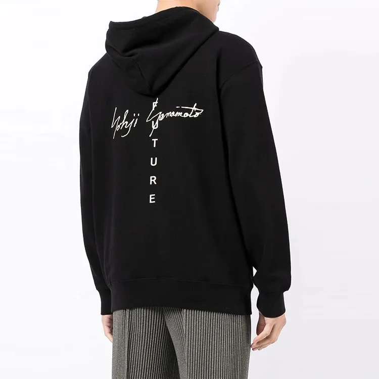 Yohji Yamamoto 'No Future' Logo print Hoodie-2