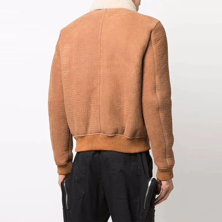 BALMAIN Suede Long sleeve Jacket-2