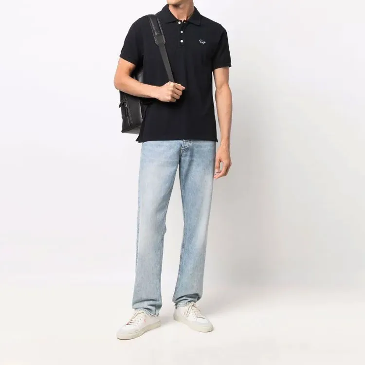 Maison Kitsune Polo Shirts Men Black-1