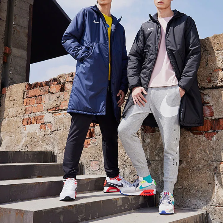 Nike Parka Coats Men Dark Blue-2