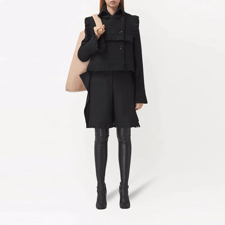 Burberry Double Breasted Fringed Jacket-1