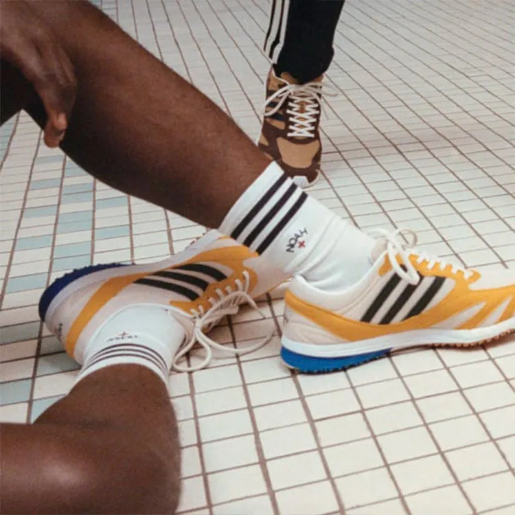 Adidas Originals X Noah 3 Pack Socks 'White/Medium Grey Heather'-1