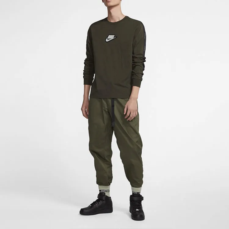 Nike T Shirts Men Green-1