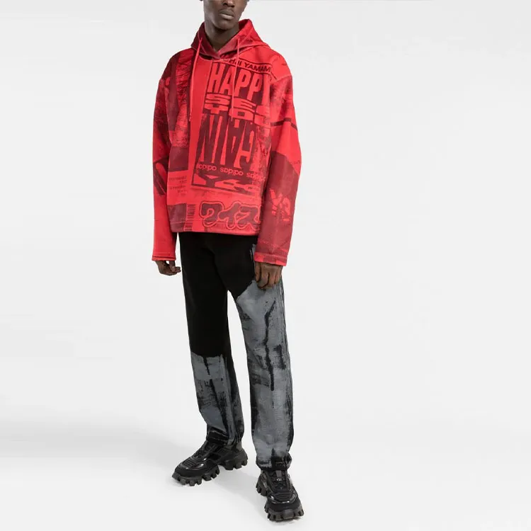 Y 3 Sweatshirts Men Orange Red-1
