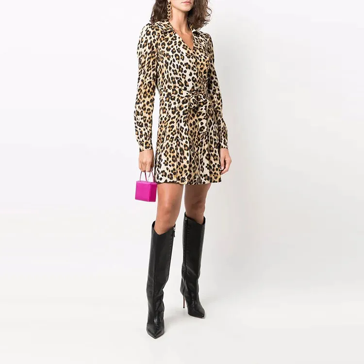 MOSCHINO Long-Sleeved Dresses Women's Brown-1
