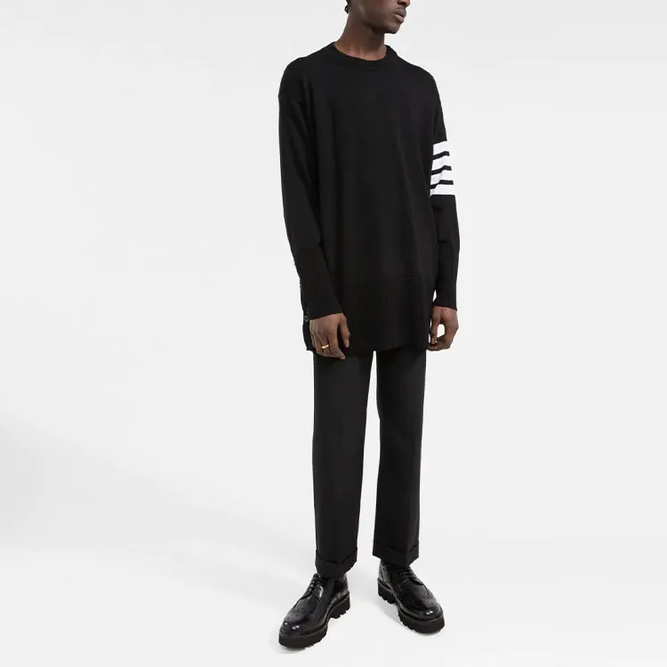 THOM BROWNE Fine knit 4 Bar Wool Jumper-1