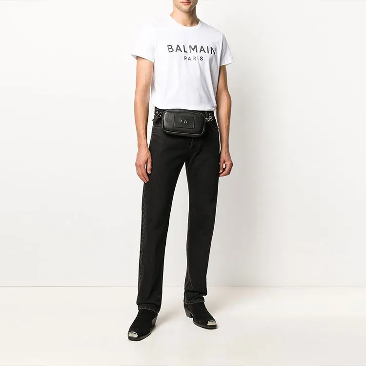 BALMAIN Logo Printed T Shirt-3