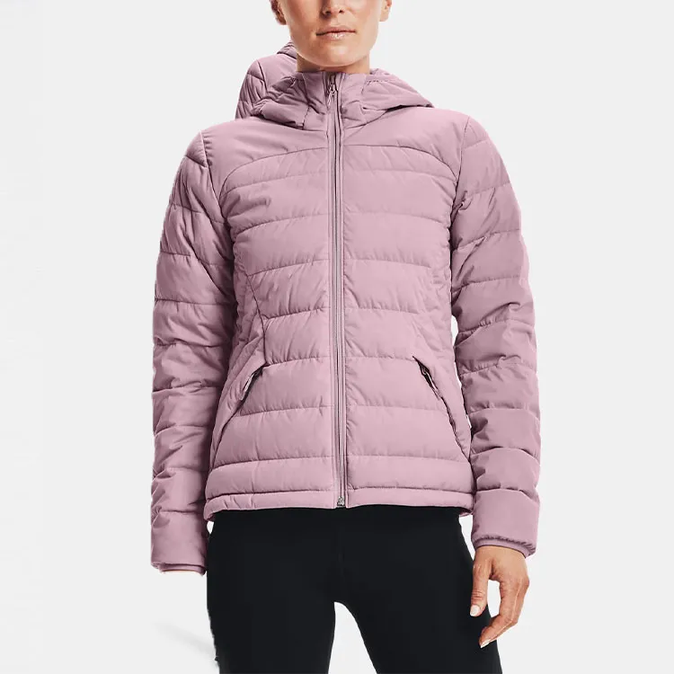 Under Armour Down Jacket Women's Pink Hibiscus-2