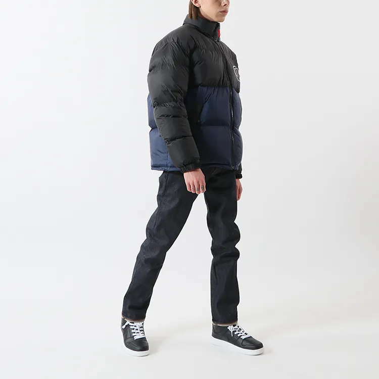 Champion Geometric Pattern Colorblock Stand Collar Thickened Down Jacket Japan Version Unisex-2