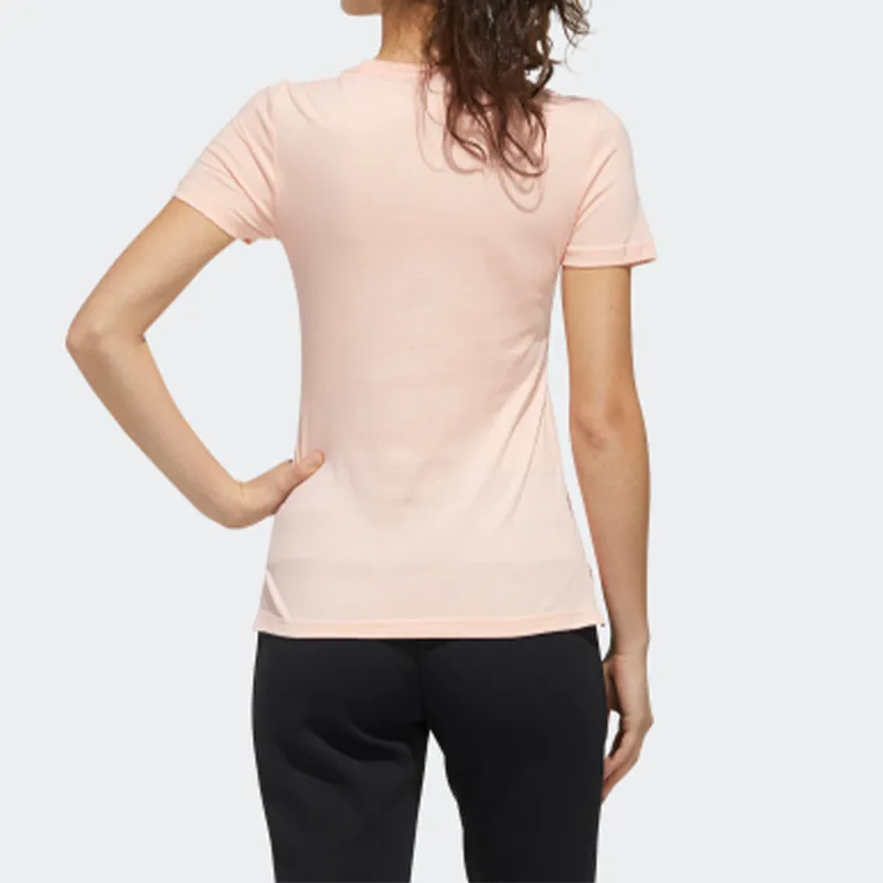 Adidas T Shirt Women's Hazy Coral Pink-4