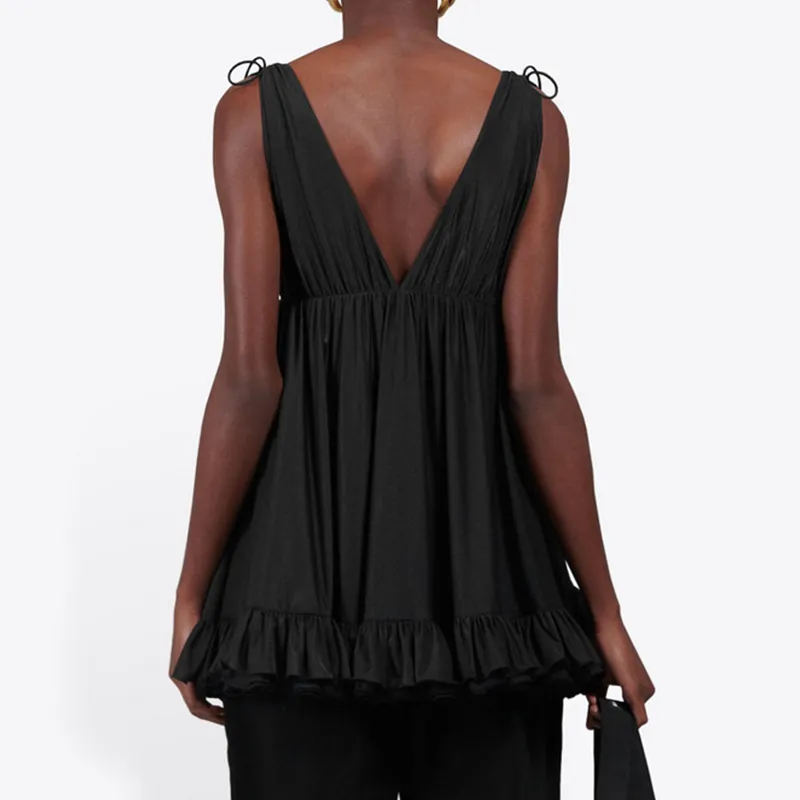 Balenciaga Babydoll Top 'Black'-3