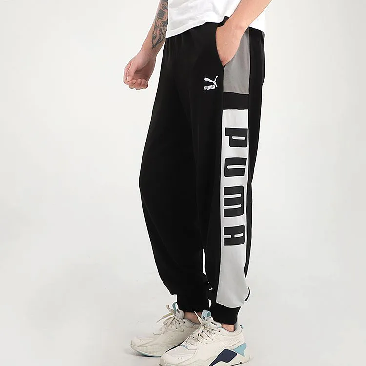 PUMA Knitted Sweatpants Men's Black-4