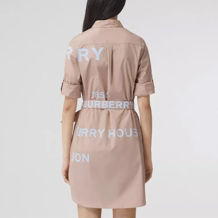 Burberry 2000s Logo print Shirtdress-2