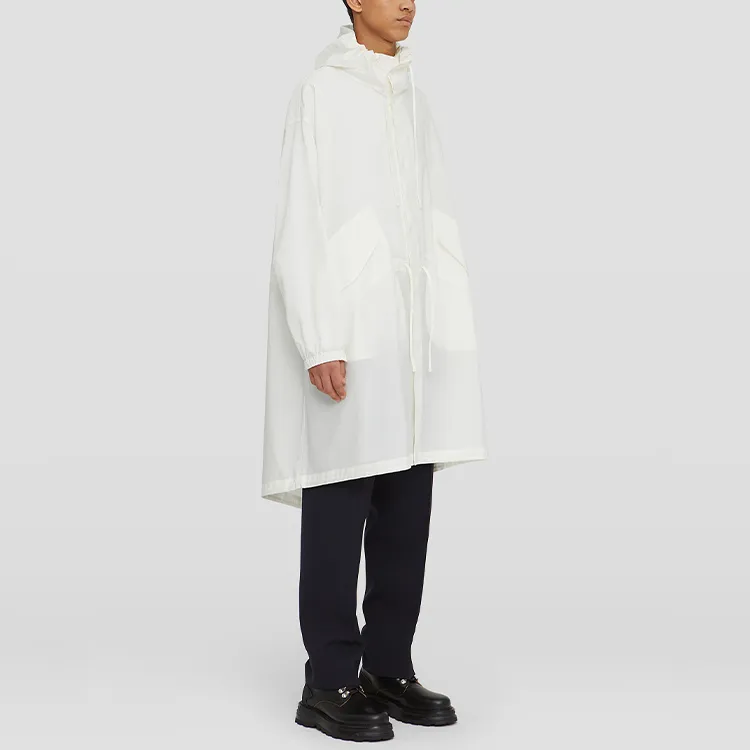 JIL SANDER Coats Men Gray White-3