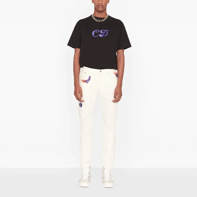 DIOR X Kenny Scharf Cd Logo T Shirt-3
