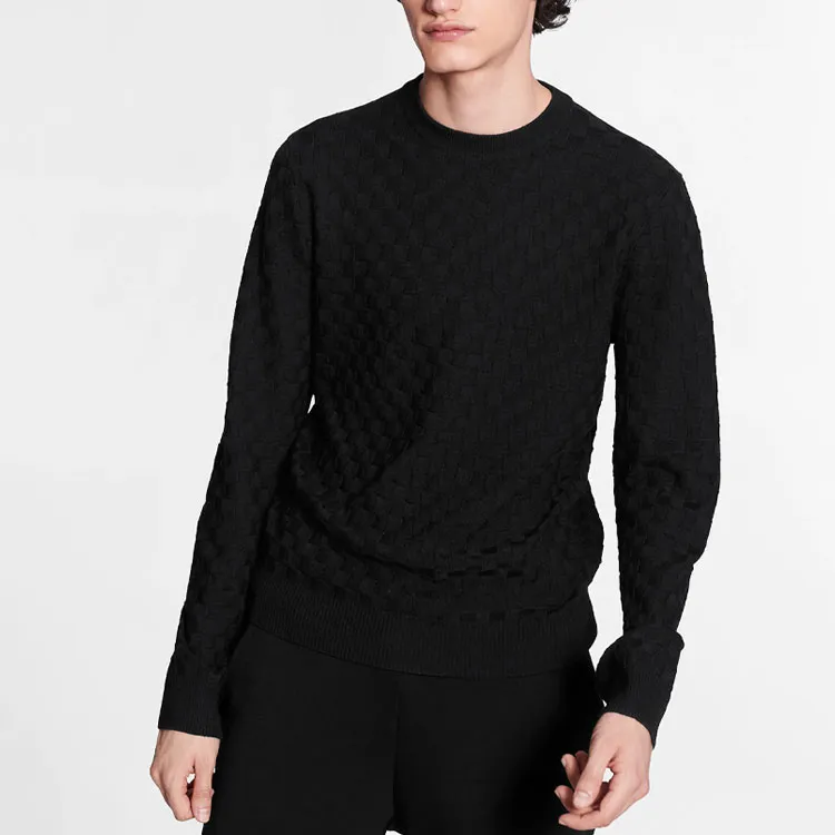 LOUIS VUITTON Damier Signature Crewneck-4