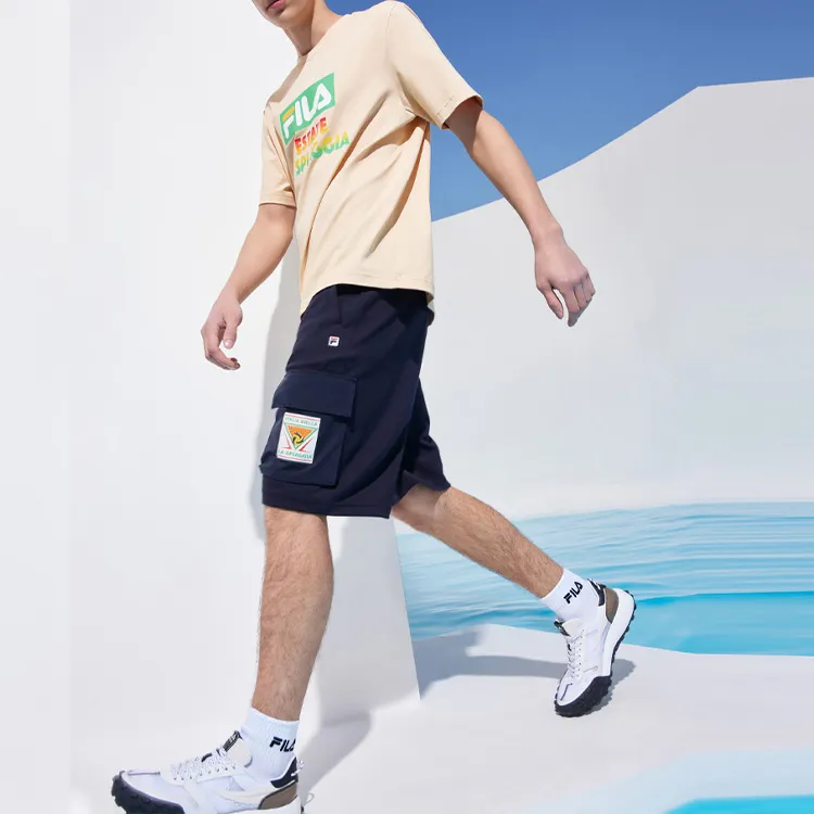 FILA Casual Shorts Men Legend Blue-3