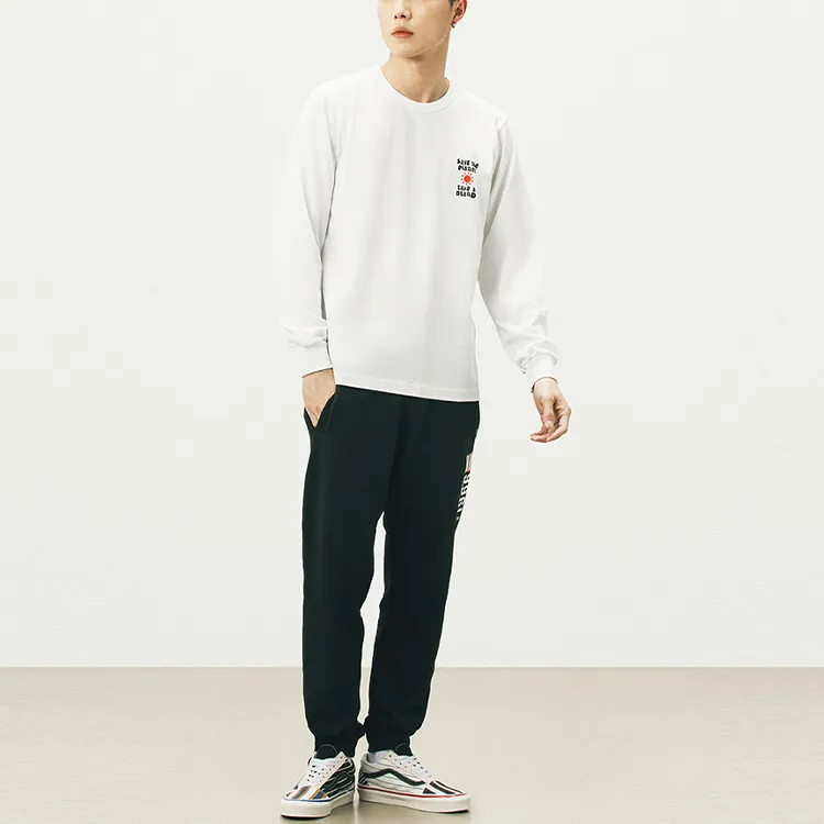 Vans Set in Sleeve T Shirt Men's White-4