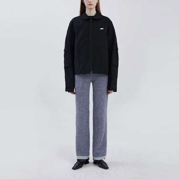 Df Plus Loose Fit Half Turtleneck Blazer Jacket
