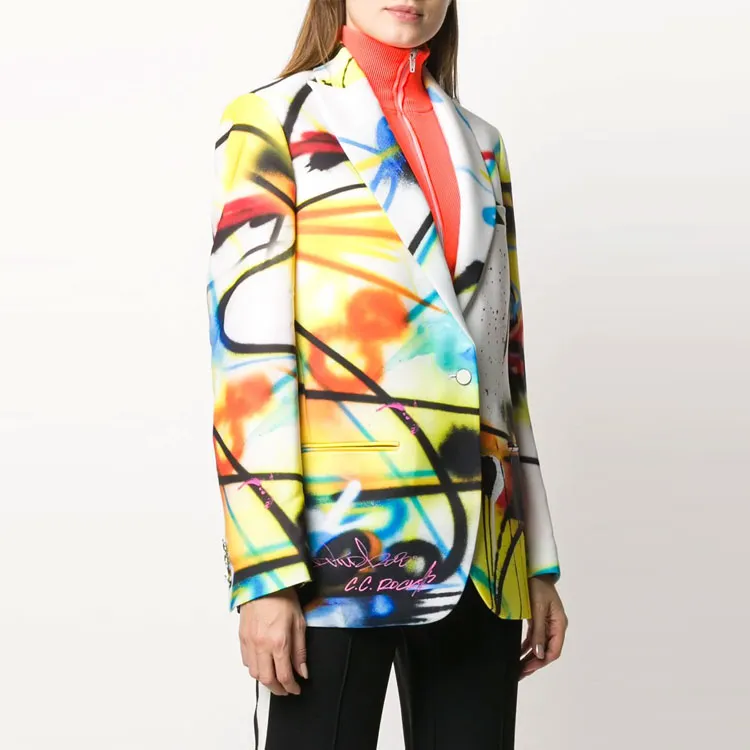 OFF WHITE Futura Tomboy Blazer Jacket Multicolor-2