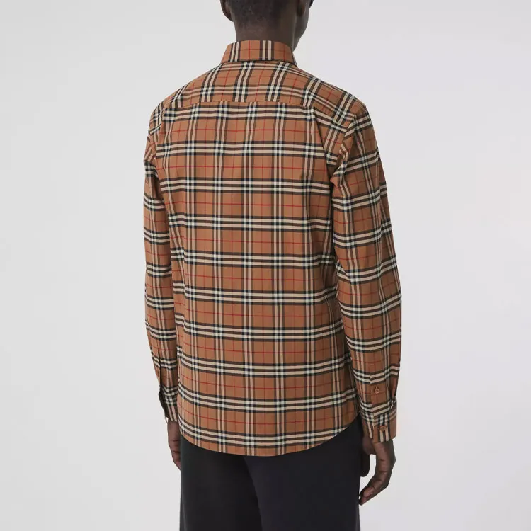 Burberry Shirts Men Birch Brown-2