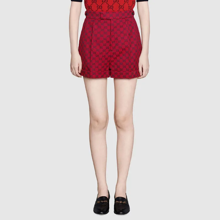GUCCI Casual Shorts Women's Red-2