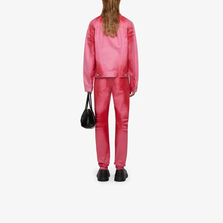 Givenchy Denim Jackets Women's Pink-2
