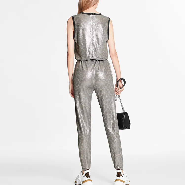LOUIS VUITTON New Quarterly Products Of LV Jumpsuits Women's Silver-2
