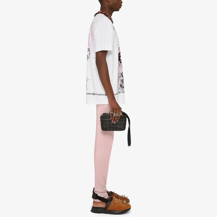 Givenchy Gothic Print Oversized T Shirt-4