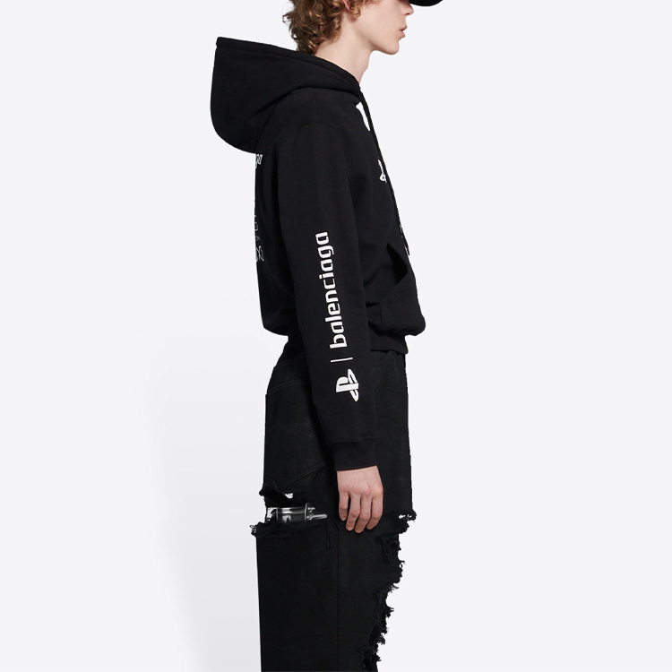 トップス a balenciaga playstation5 hoodie xxs Balenciaga x PS5 Unisex Oversized Cotton Hoodie Sweatshirt