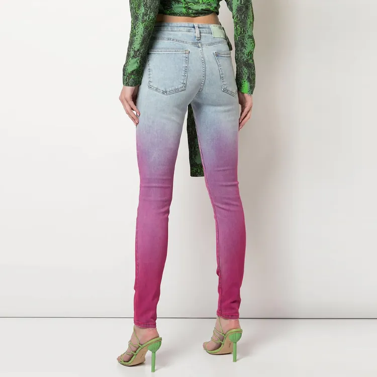 OFF-WHITE SS21 Jeans Women's Red-3