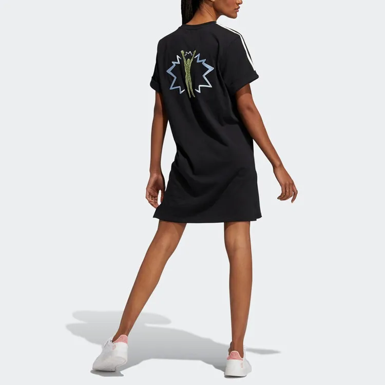 Adidas Originals Short Sleeved Dresses Women's Black-2