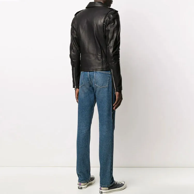 AMIRI Baby Calf Cropped Biker Jacket-2