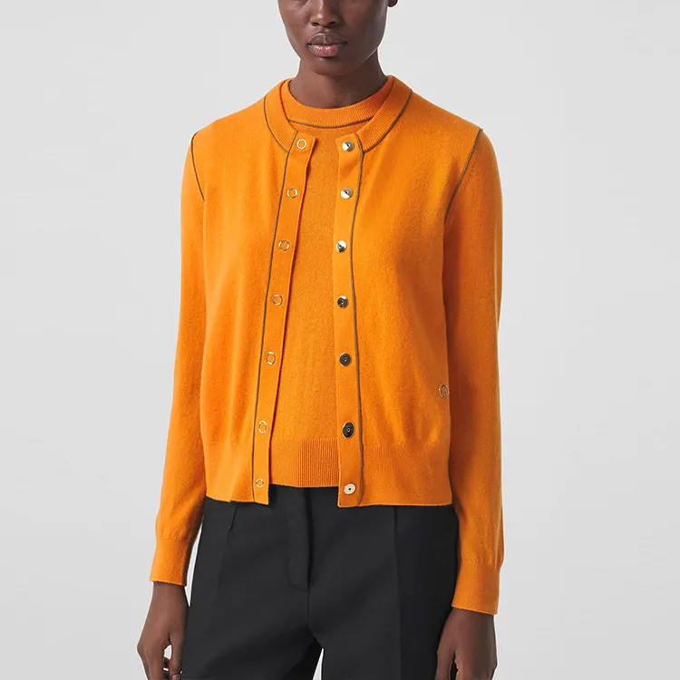 Burberry Fitted Knitwear Women's Deep Orange-1