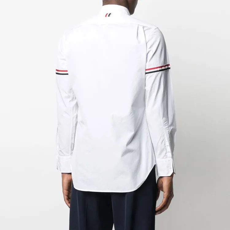 THOM BROWNE RWB Stripe Button-Up Shirt-5
